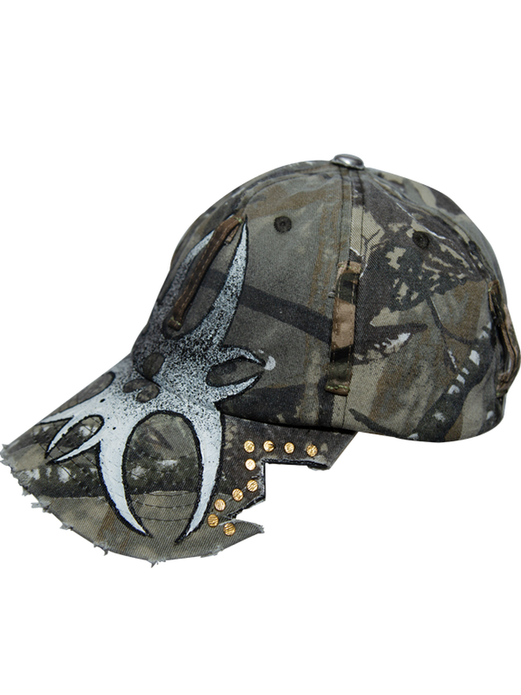 Irregular Leaf Camouflage Patchwork Cap WN21099