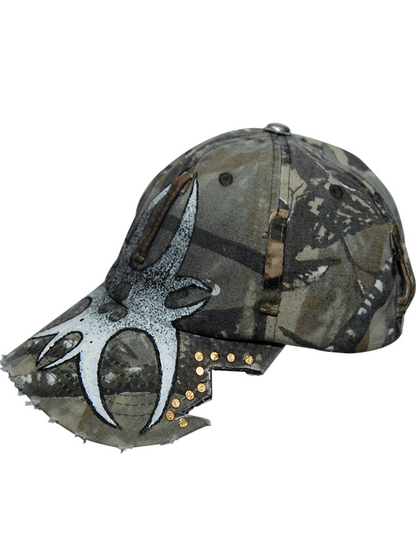 Irregular Leaf Camouflage Patchwork Cap WN21099