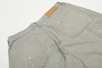 Paint Splatter Panel Wide Leg Pants WN26143