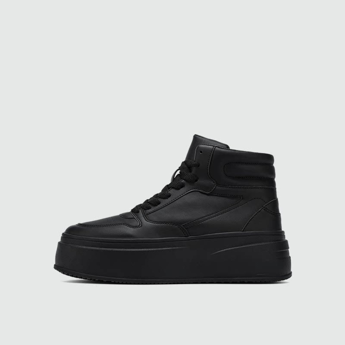 High-Top Platform Chunky Sole Lace-Up Sneakers WN23486