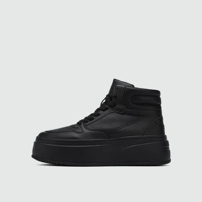 High-Top Platform Chunky Sole Lace-Up Sneakers WN23486