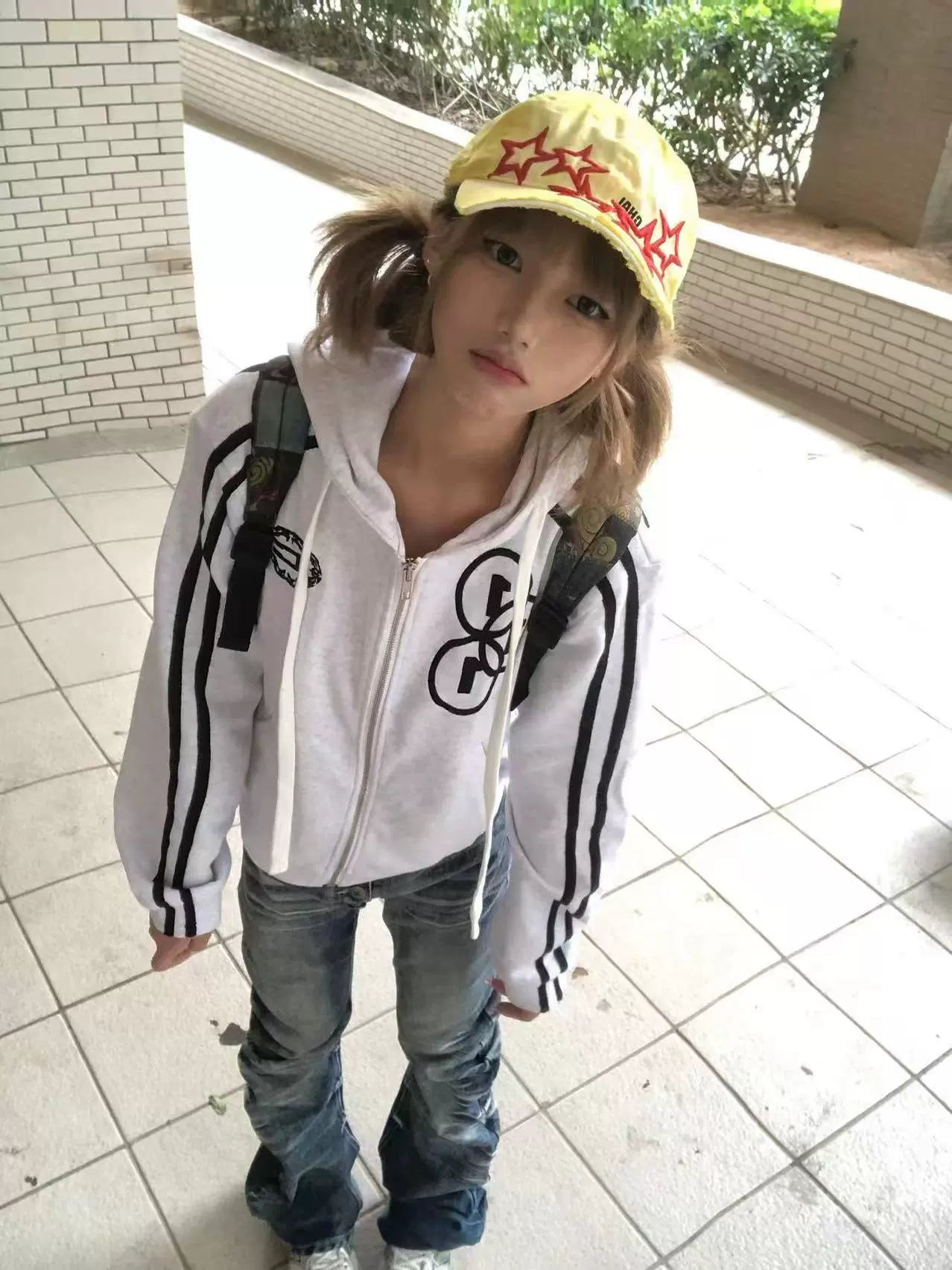 Star Embroidery Washed Baseball Cap WN19060