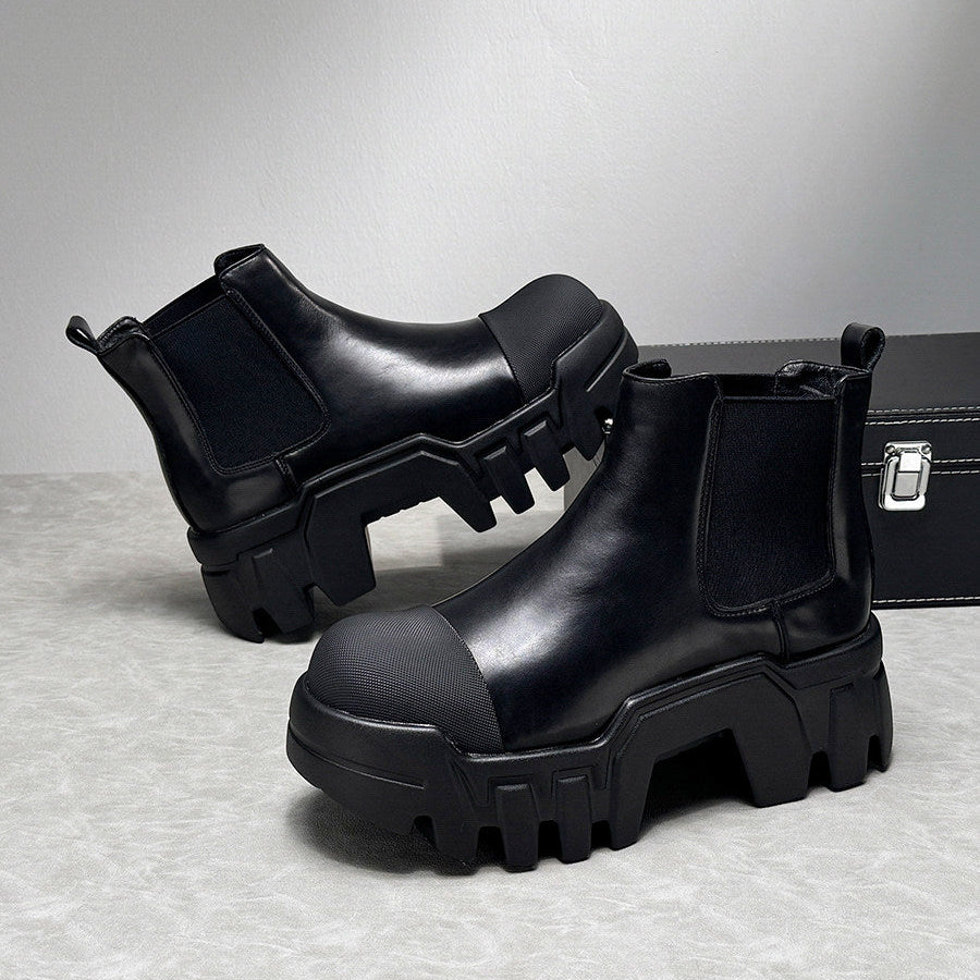Side Gore Platform Thick Sole Short Boots WN24633