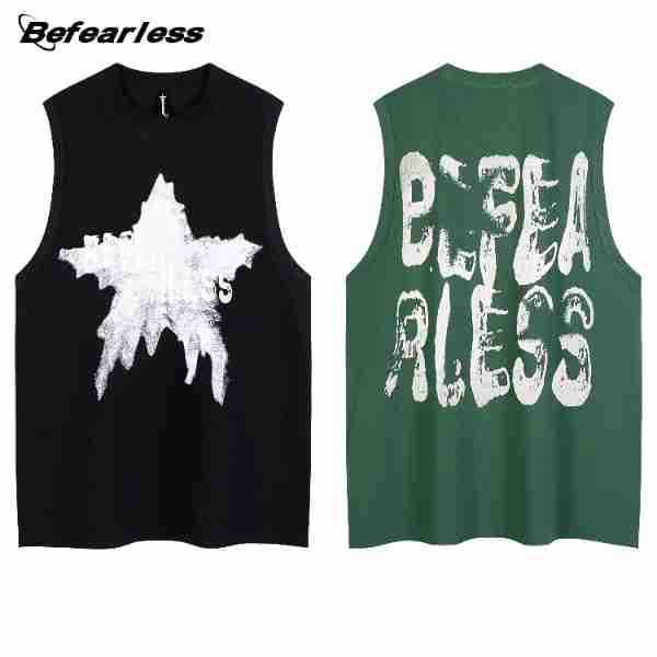 Graffiti Letter Sleeveless T-Shirt WN26222