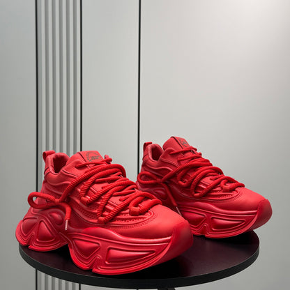 Panel Thick Sole Chunky Sole Sneakers WN24694
