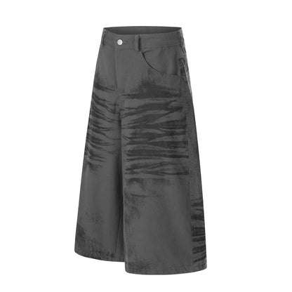 Brush Paint Cropped Pants WN25508