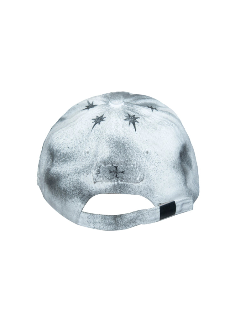 Tie-Dye Gothic Damage Graffiti Design Cap WN21089