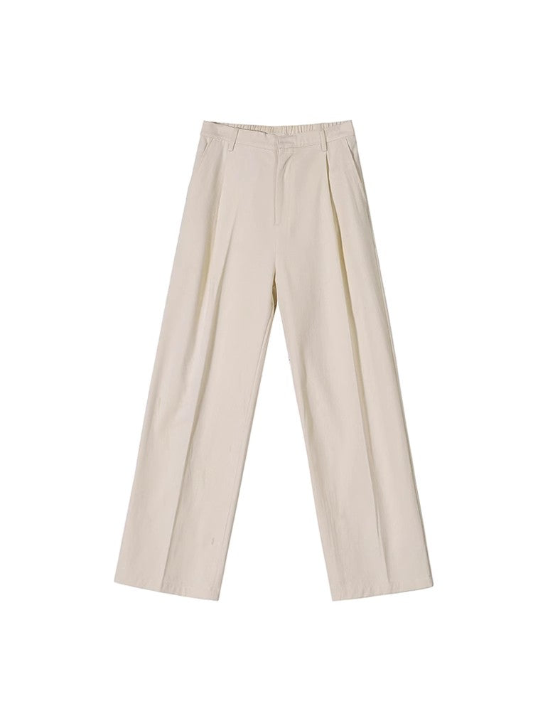 Tuck-in Wide-Leg Straight Trousers WN6760