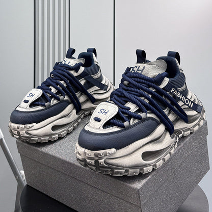 Rope Lace Washed Chunky Sole Sneakers WN24623