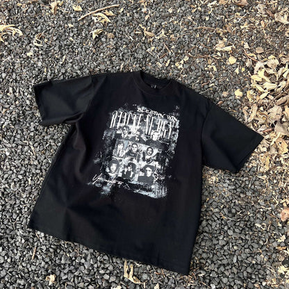 Oversize Graphic Design Short Sleeve T-Shirt WN14121