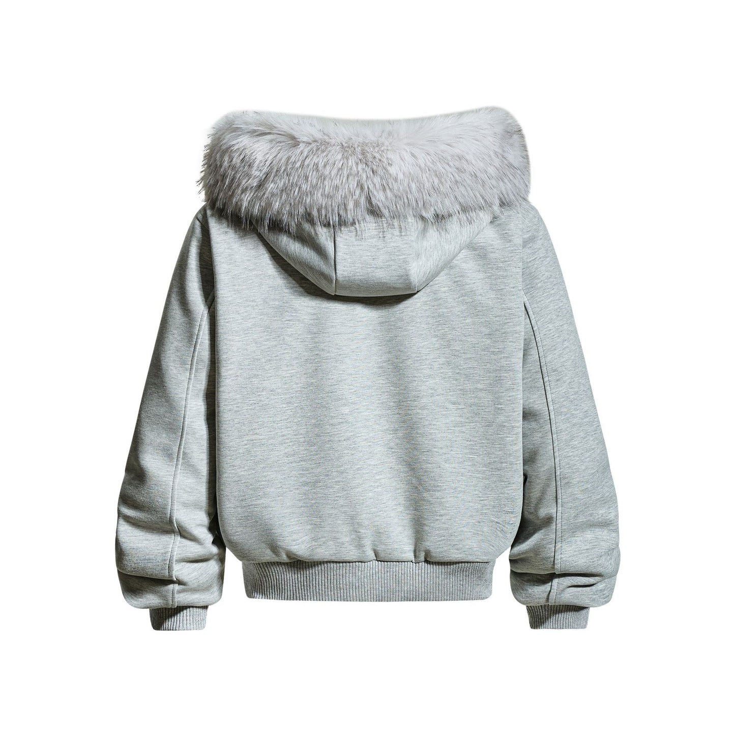 Fake Fur Collar Leopard Print Padded Jacket WN23076