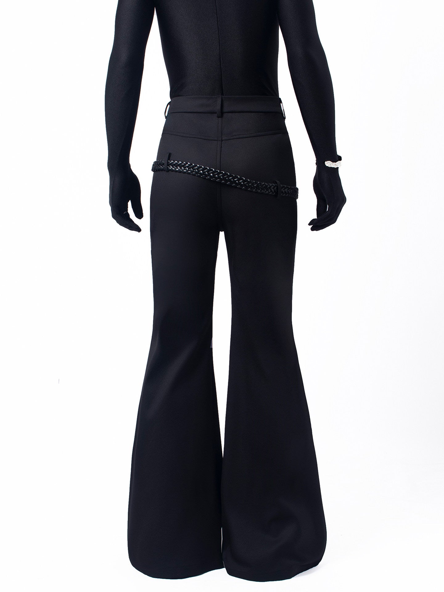 Belt Decor Flare Trousers WN23710