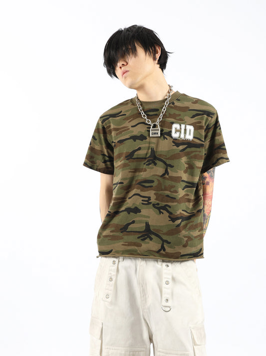 Graphic Print Camouflage Design Short Sleeve T-Shirt WN17215