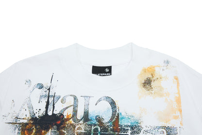 Paint Graphic Art Print Short Sleeve T-Shirt WN25991