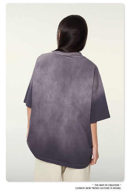 Washed Oversize Short-sleeve T-shirt WN6453