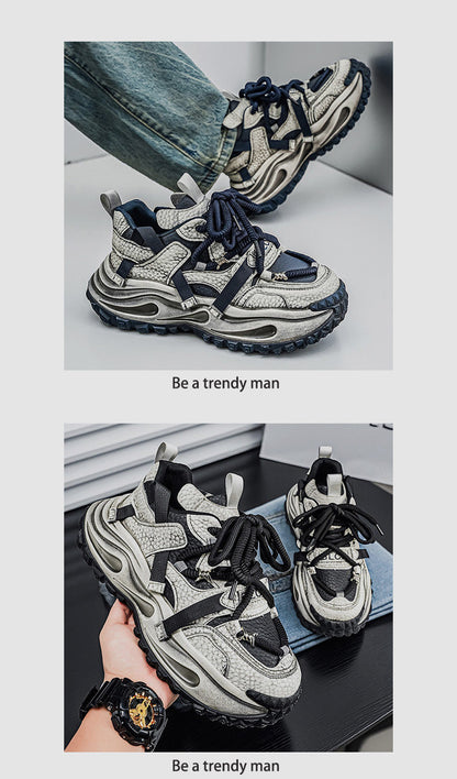 Washed Finish Platform Chunky Sneakers WN23361