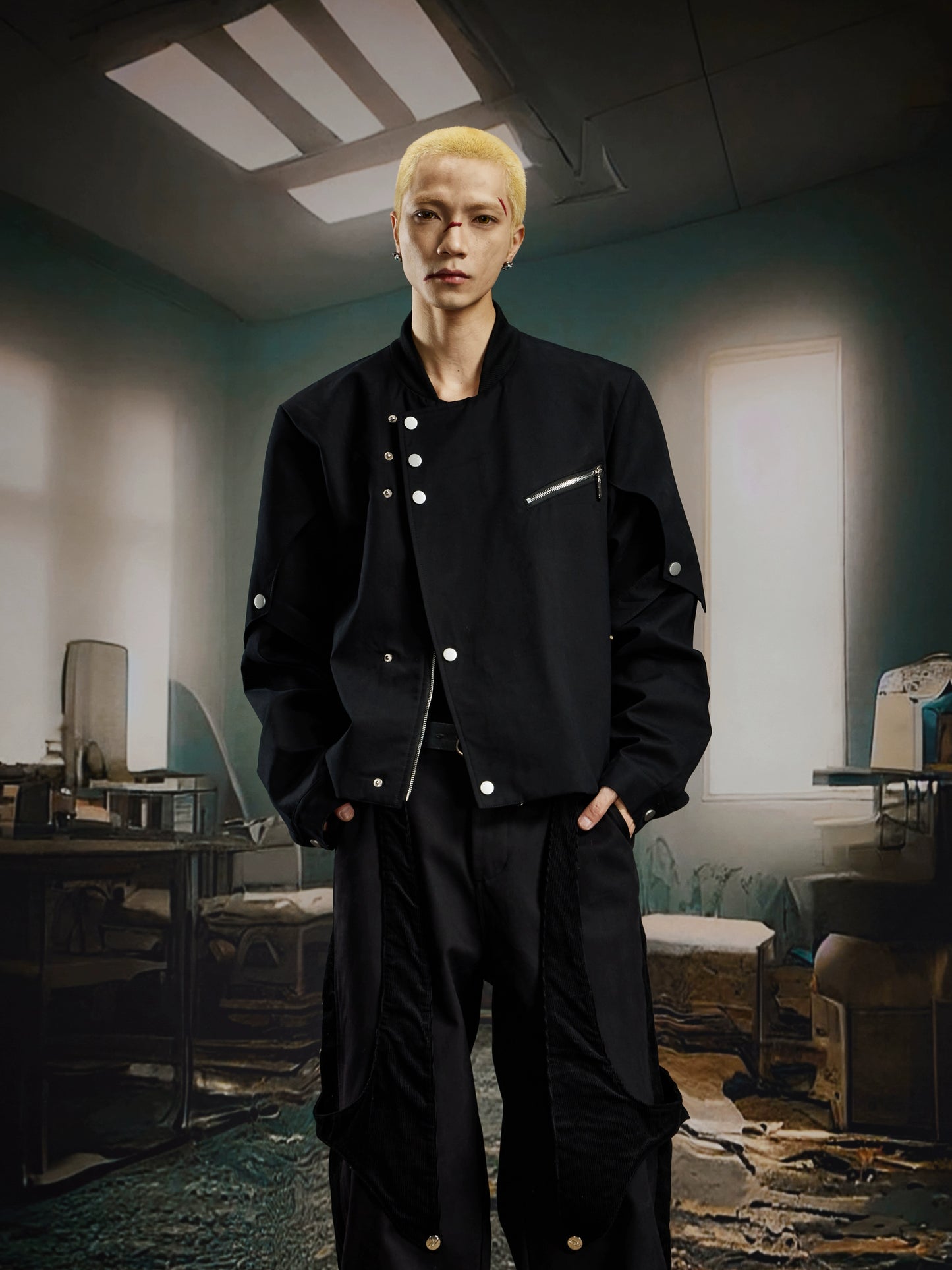 Deconstruction Patchwork Jacket WN21378