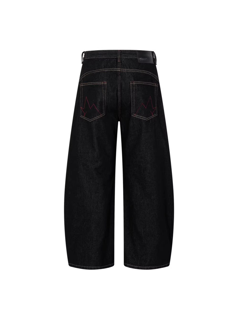 Graphic Print Wide Leg Denim Jeans WN28099