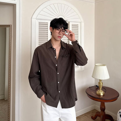 Wrinkle Pocket Long Sleeve Shirt WN25003