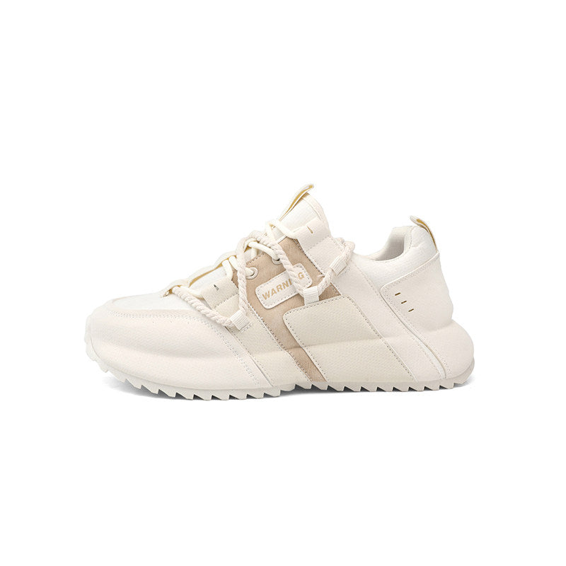 Patchwork Platform Lace-Up Sneakers WN23537