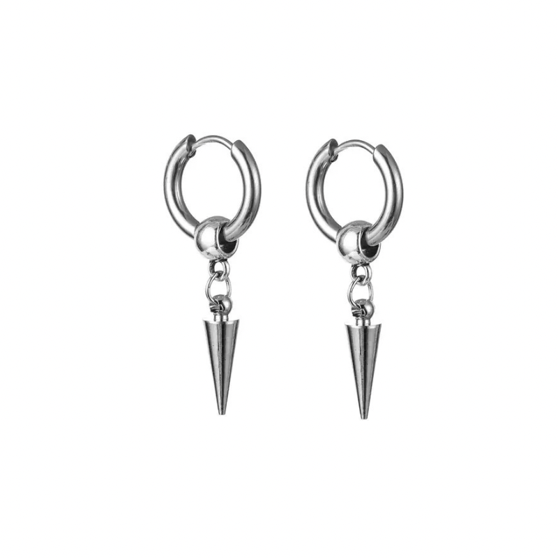 Titanium Steel Hoop Earrings WN19243