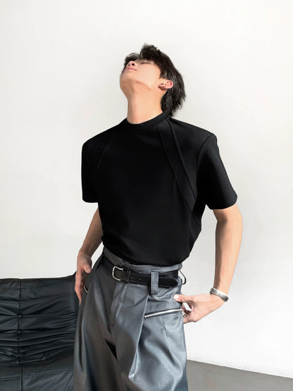 Deconstructed Patchwork Short Sleeve T-Shirt WN20086