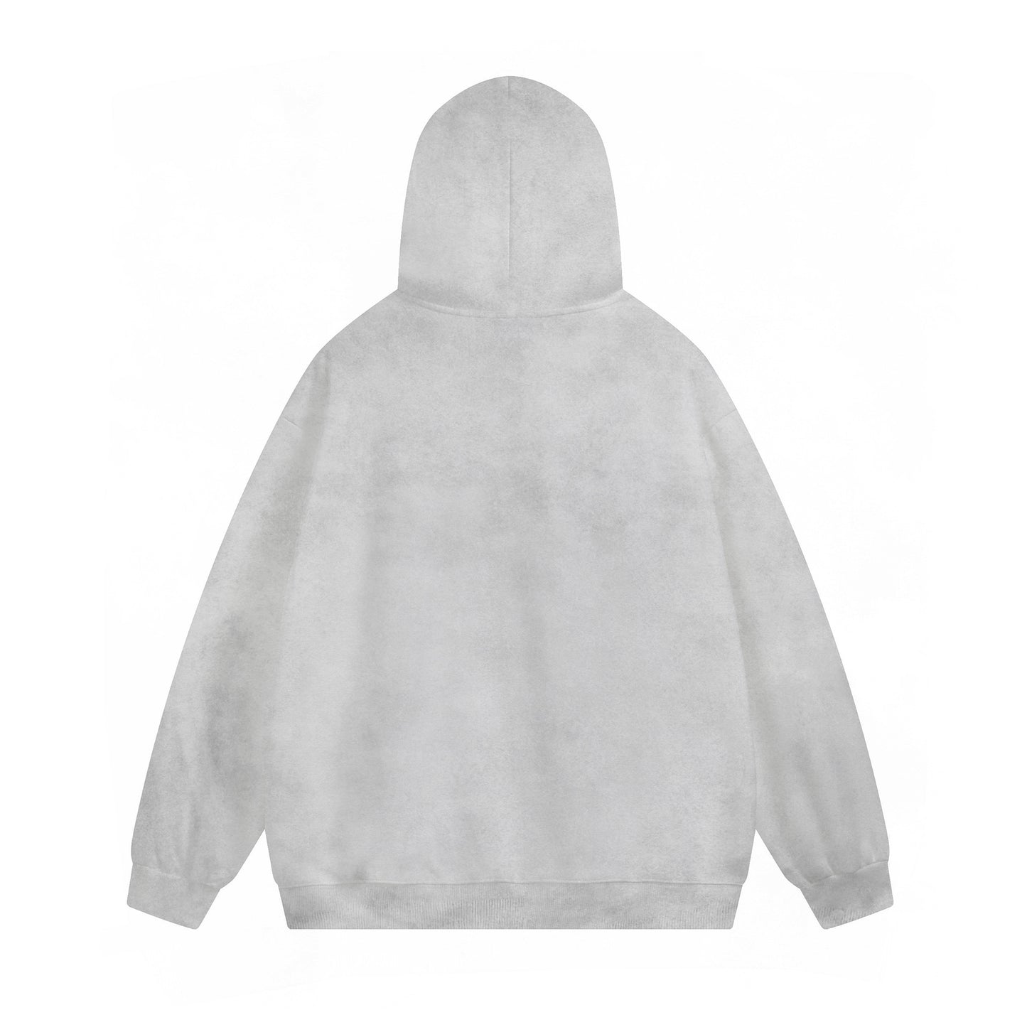 Washed Gradient Letter Print Oversize Pullover Hoodie WN11463