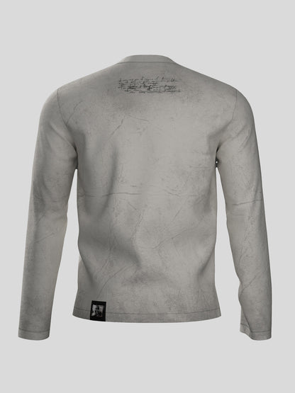 Lightweight Cross Zipper Print Long Sleeve T-Shirt WN27085