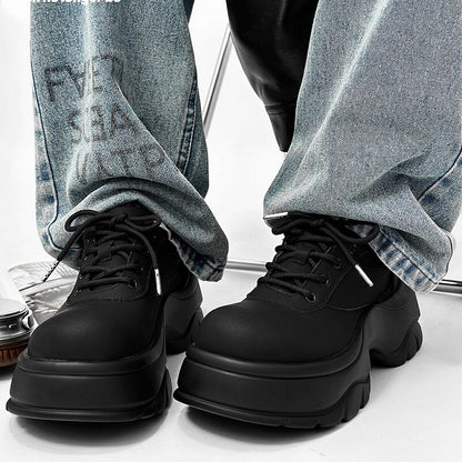 Platform Thick Sole Lace-Up Sneakers WN24513