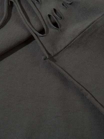 Gradient Washed Damage Oversize Short Sleeve T-Shirt WN26927