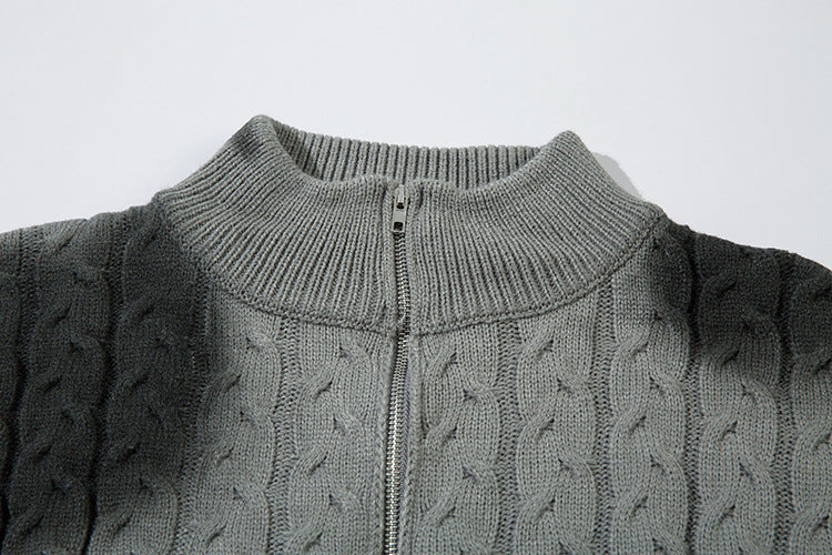 Colorblock Spray Paint Patchwork Oversize Knit Cardigan WN11442