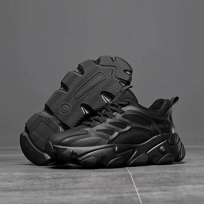 Thick Sole Mesh Lace-Up Sneakers WN22374