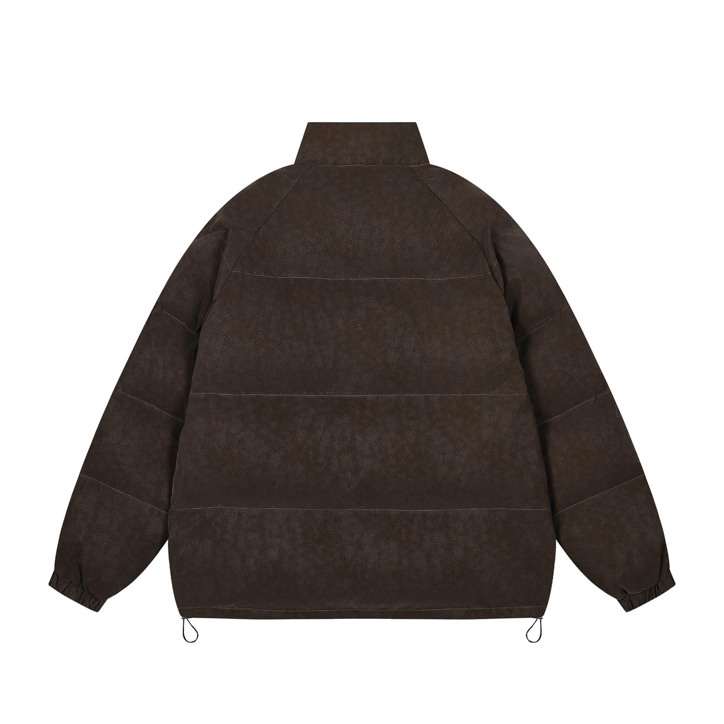 Letter Embroidery Stripe Puffer Jacket WN11494