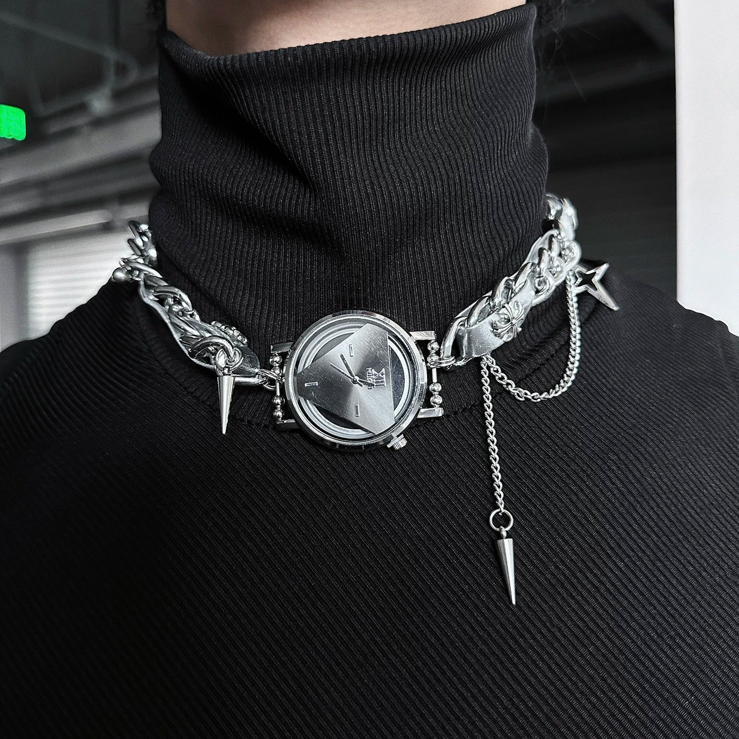 Watch Pendant Chain Necklace WN25104