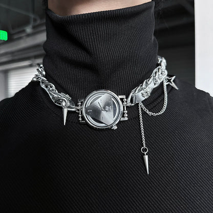 Watch Pendant Chain Necklace WN25104