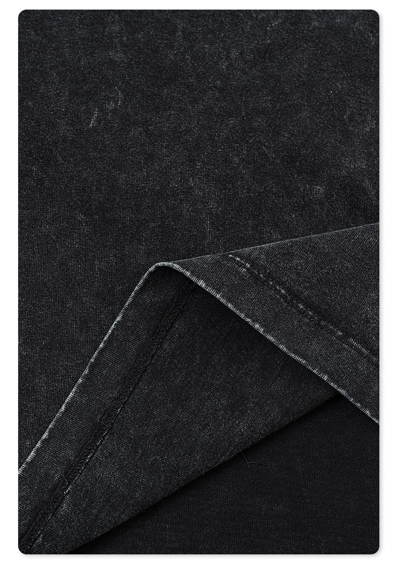 Water Washed Print Long Sleeve T-Shirt WN7883