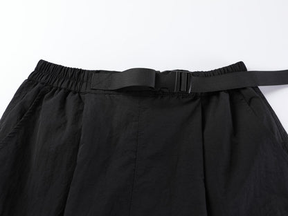 Utility 3D Pocket Wide Leg Cargo Half Pants WN27888