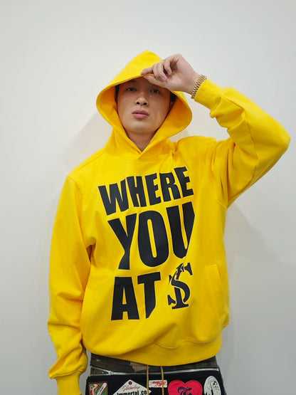 Letter Print Pullover Hoodie WN12033