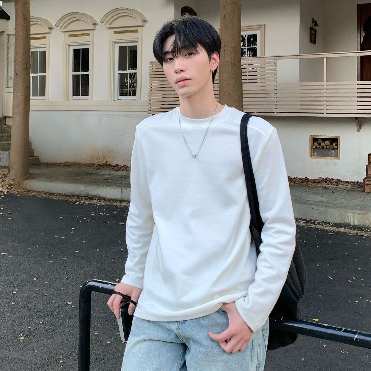Plain Long Sleeve T-Shirt WN24935