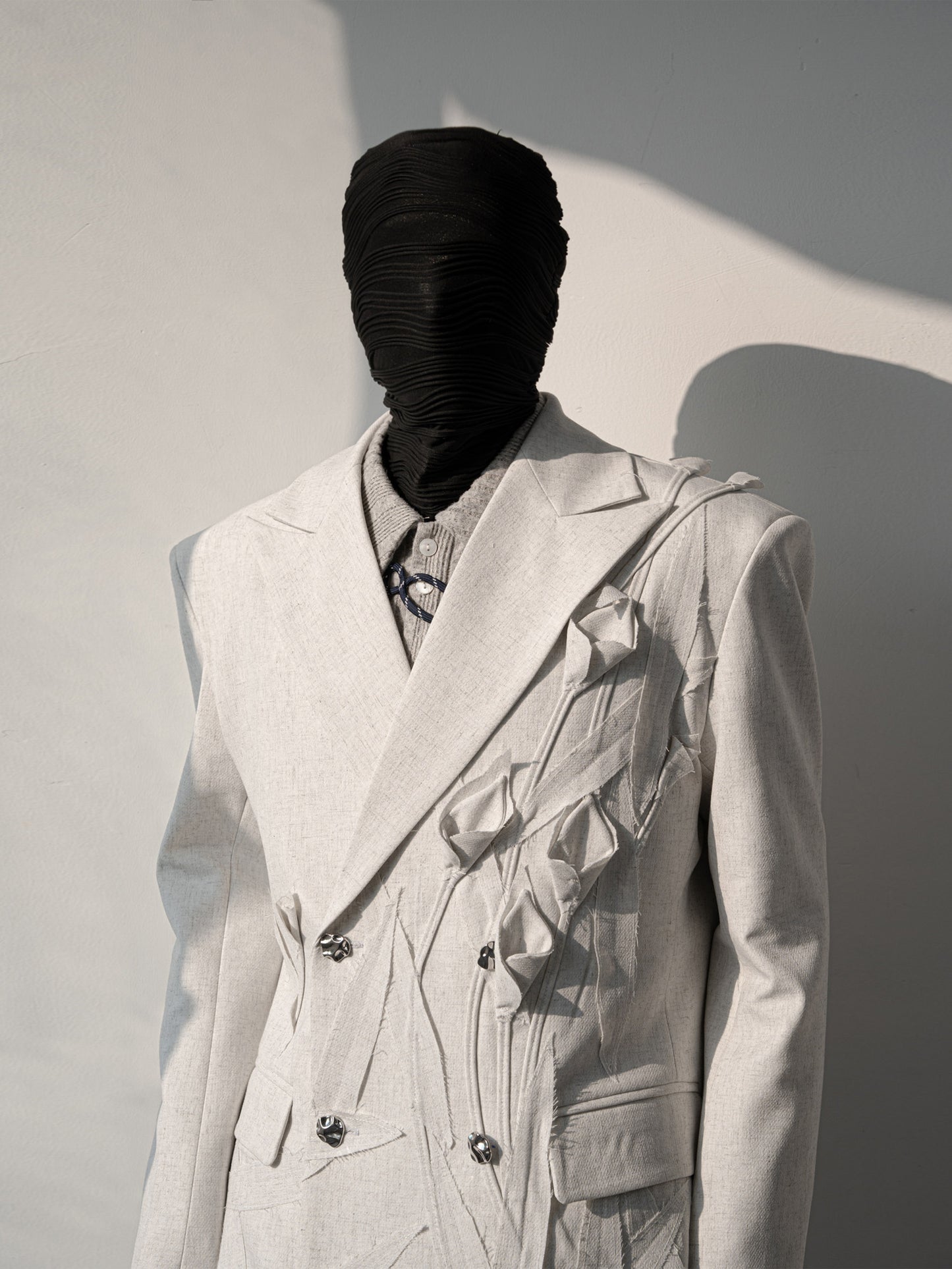 Handmade 3D Flower Tailored Jacket & Trousers Setup WN23646