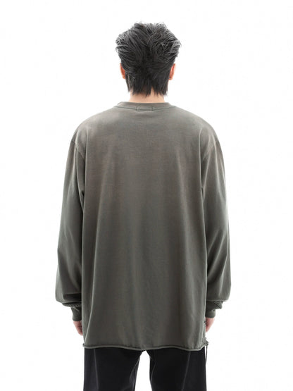 Washed Gradient Long Sleeve T-Shirt WN10389