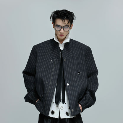 Structured Standing-Collar Jacket WN21694