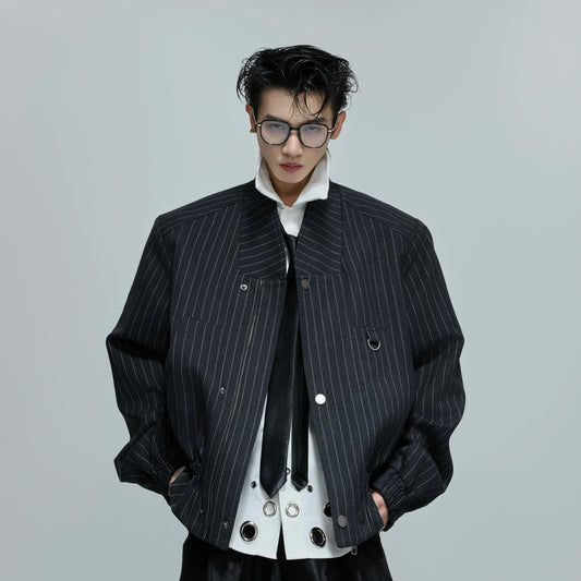 Structured Standing-Collar Jacket WN21694