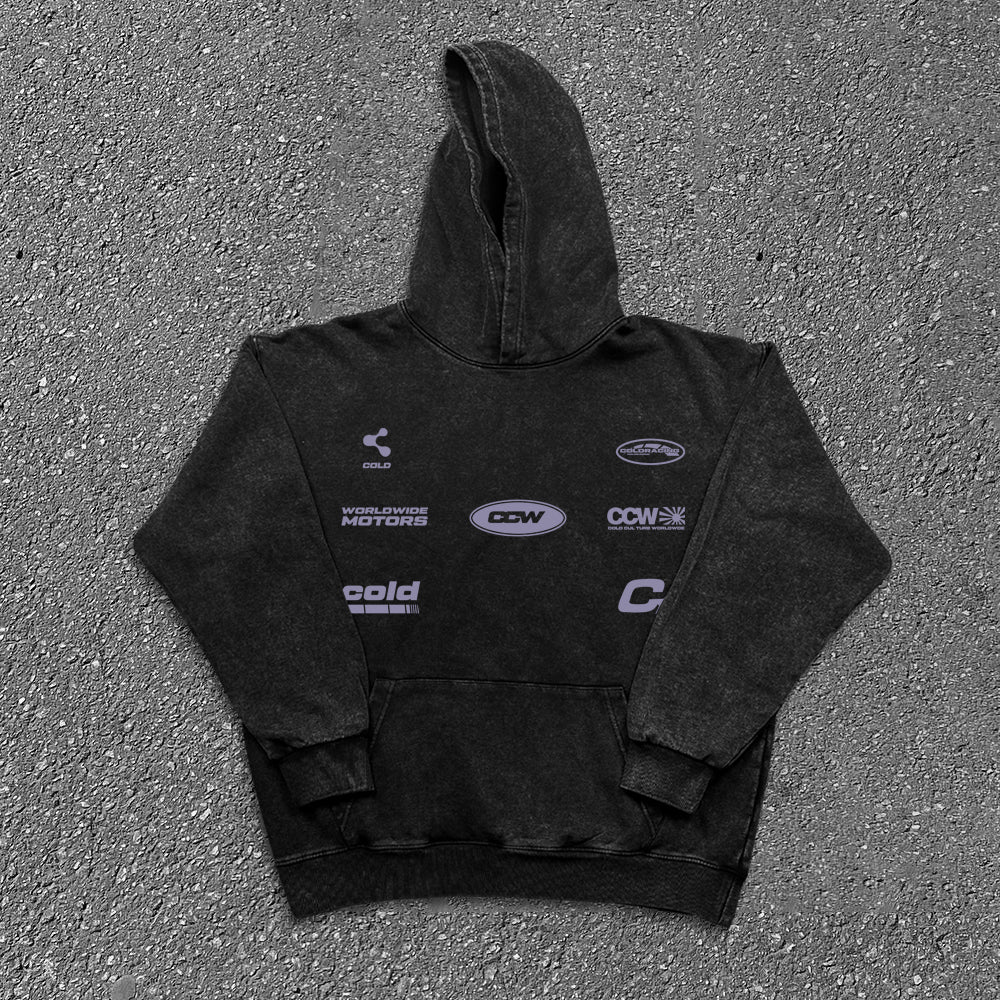 Graphic Print Oversize Hoodie WN15799