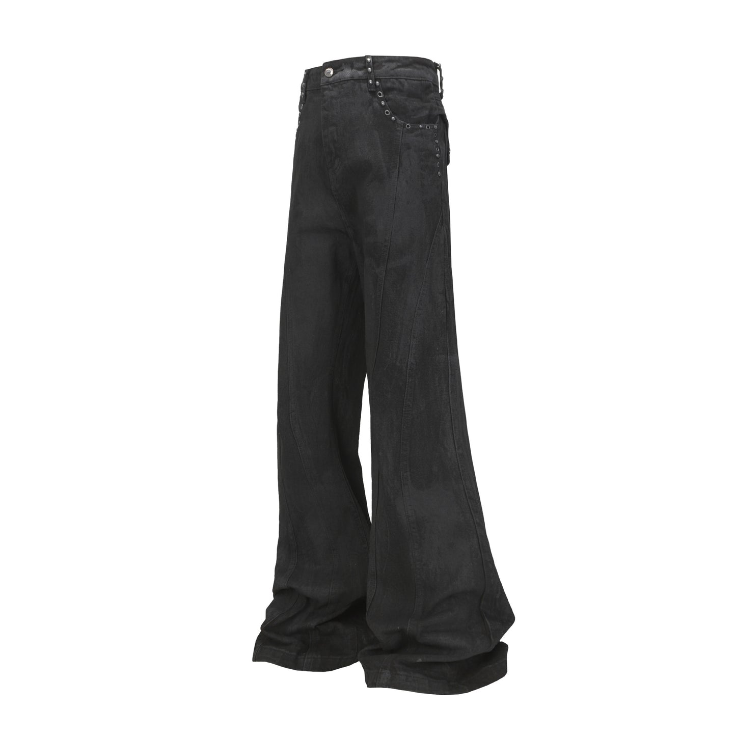 WN25666 Jiayiku 2026 new wasteland feng washed jeans tapered American street personality cleanfit floor-length pants WN25666