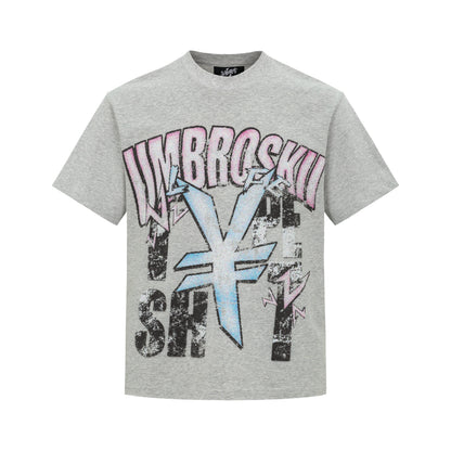 Digital Pixel Print Cotton Breathable Short Sleeve T-Shirt WN20986