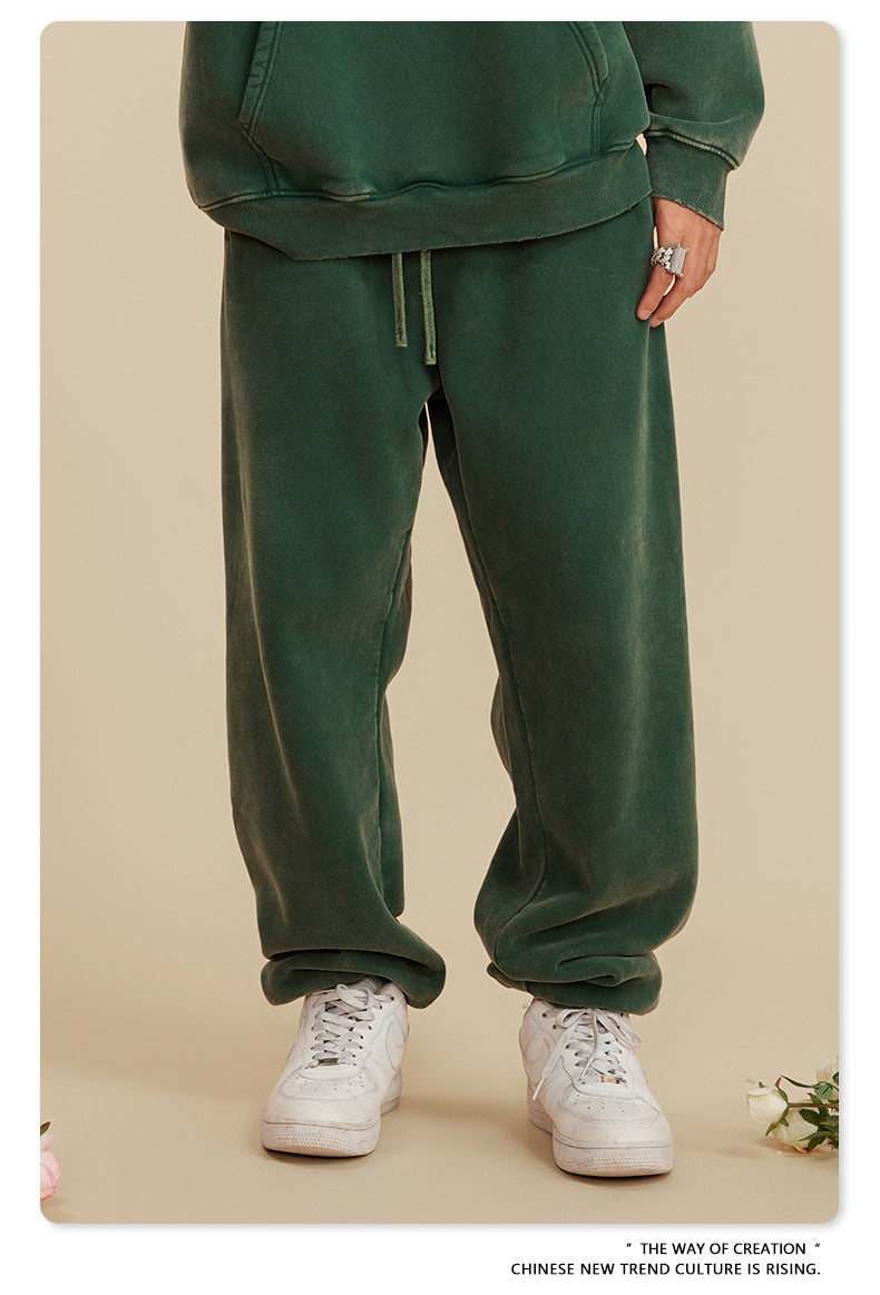Wide-leg Washed Sweatpants WN6459