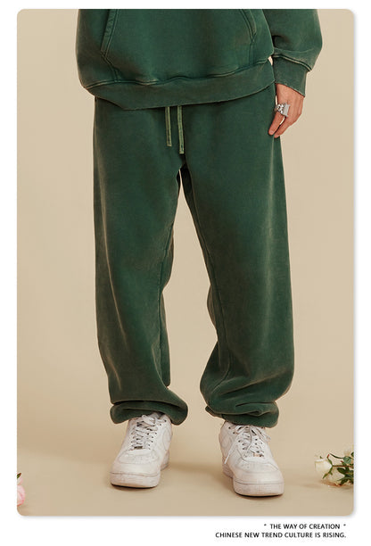 Wide-leg Washed Sweatpants WN6459