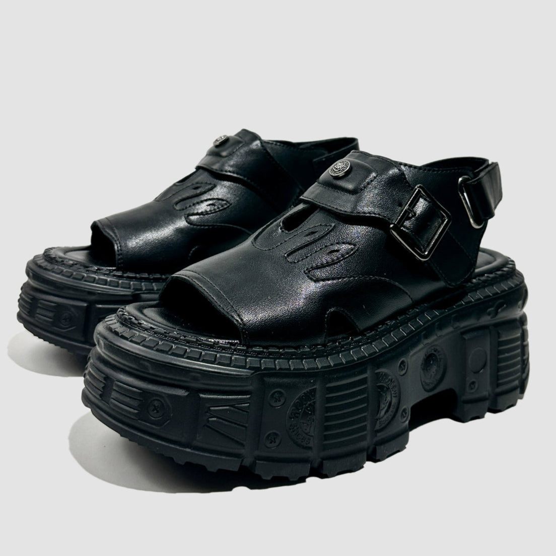 Punk Flame Chunky Sole Sandals WN20621