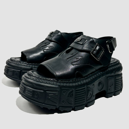 Punk Flame Chunky Sole Sandals WN20621